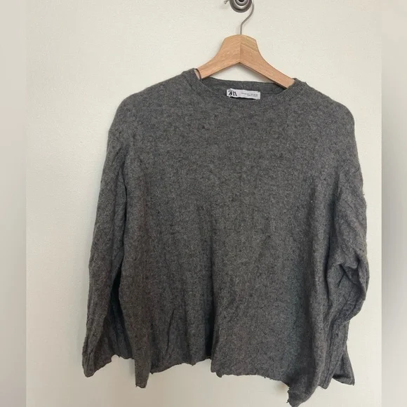 Zara Channel Sweater Heathered Gray - Picture 3 of 8